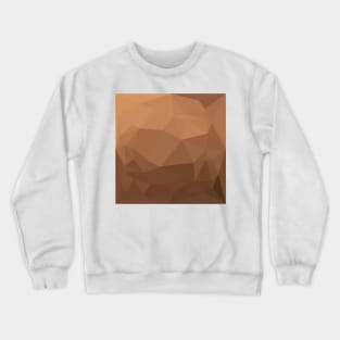 Burlywood Goldenrod Abstract Low Polygon Background Crewneck Sweatshirt